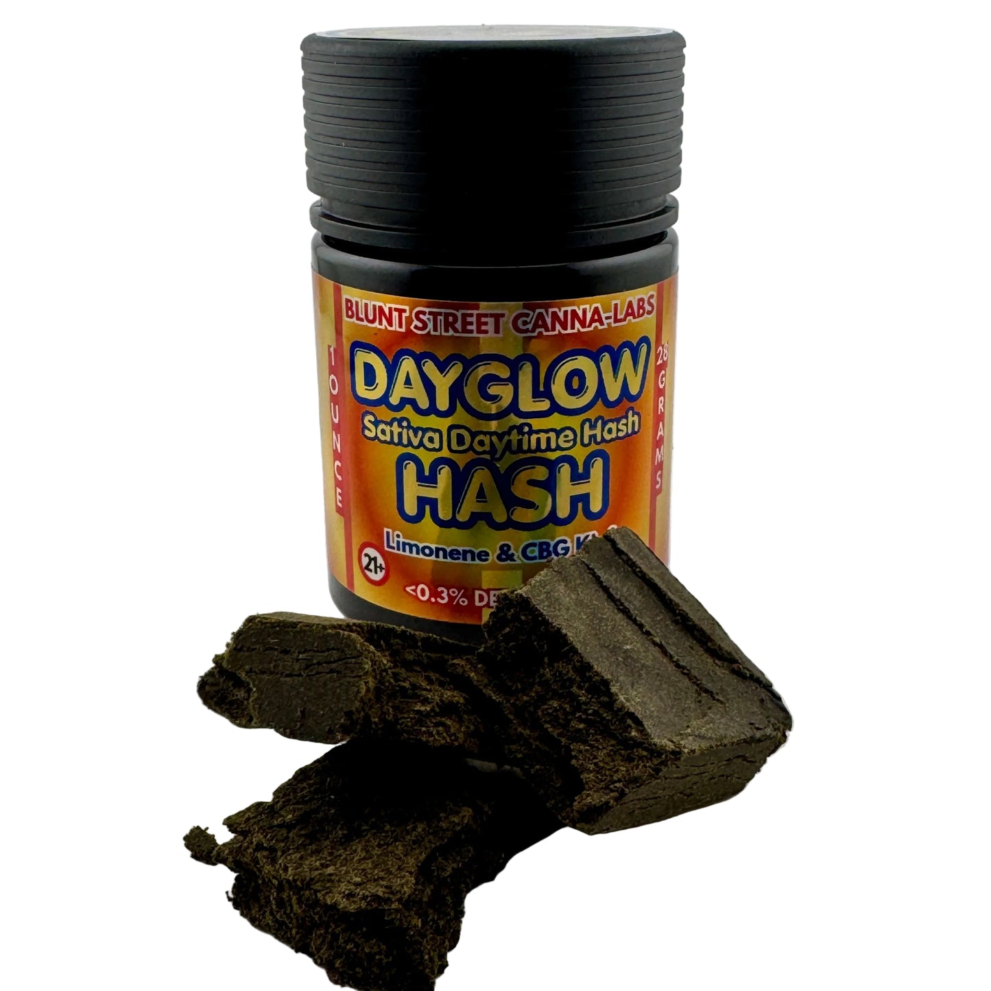 Dayglow Hash | Sativa Daytime Blend | CBG Kief & Limonene Infused | 3g