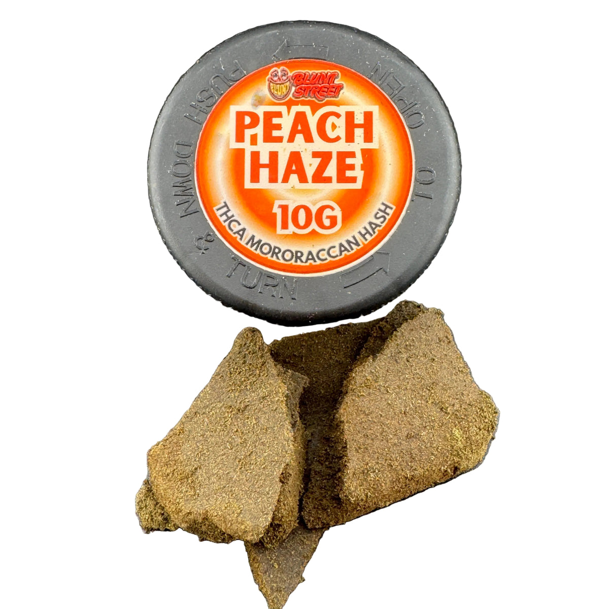 Peach Haze THCA Moroccan Brick Hash | Premium Pressed Hash