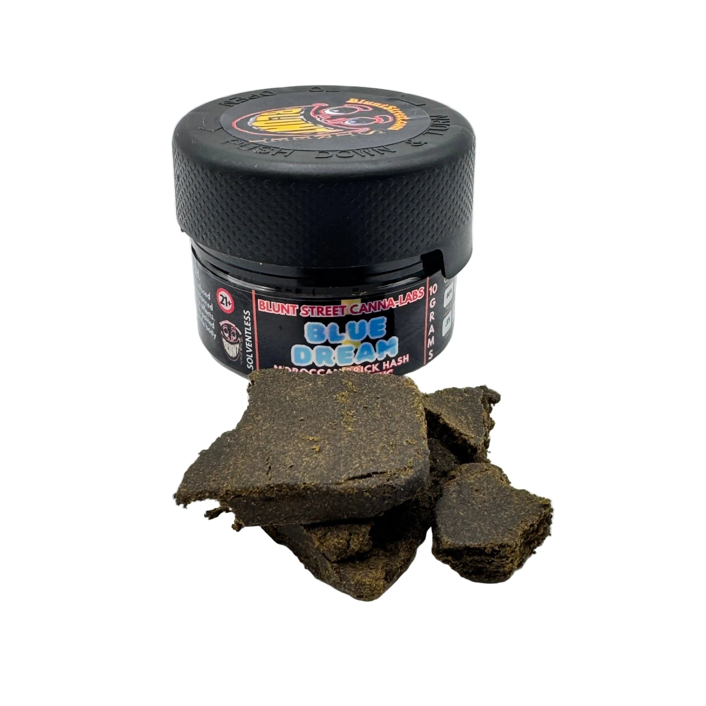 Blue Dream 75% THCA Moroccan Brick Hash | Aged Reserve | CDT Infused
