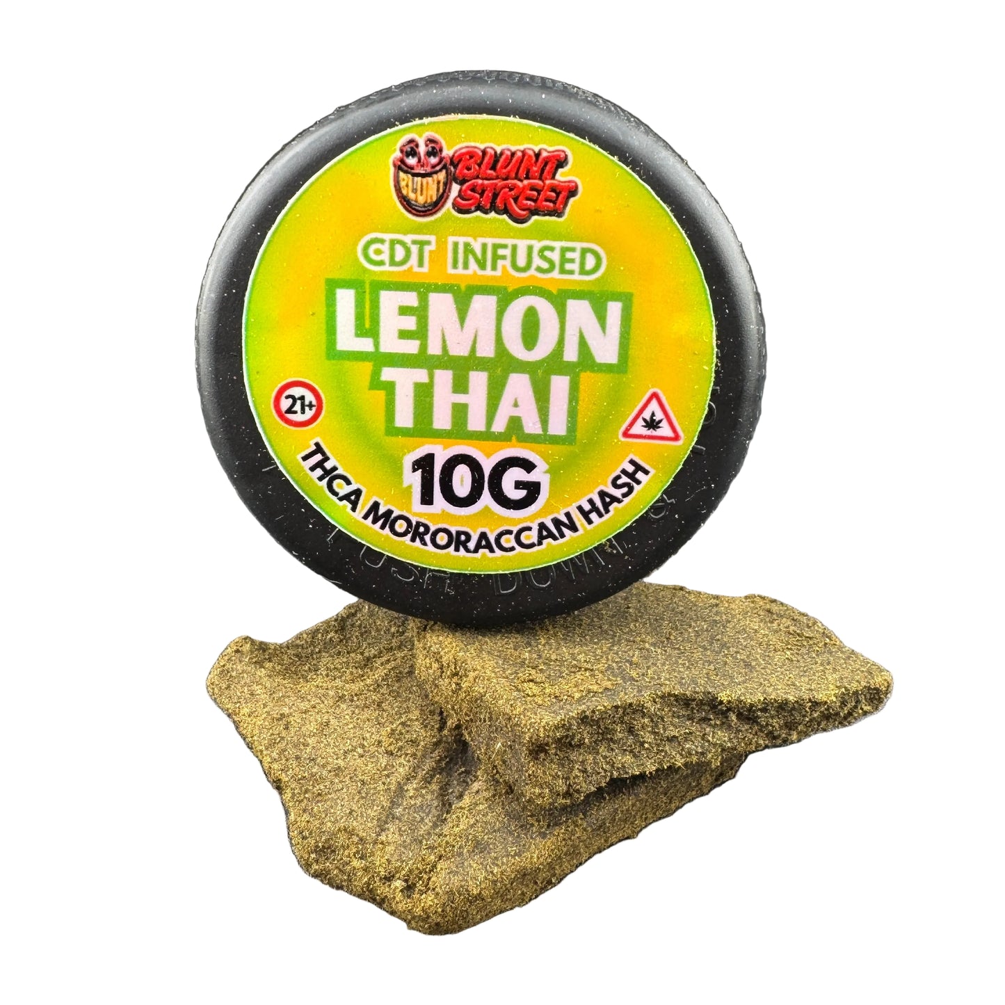 Lemon Thai THCA Moroccan Brick Hash | CDT Infused Premium Pressed Hash
