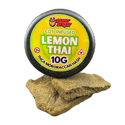 Lemon Thai THCA Moroccan Brick Hash | CDT Infused Premium Pressed Hash