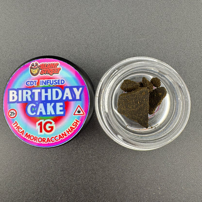 Birthday Cake THCA Moroccan Brick Hash | CDT Infused Premium Pressed Hash