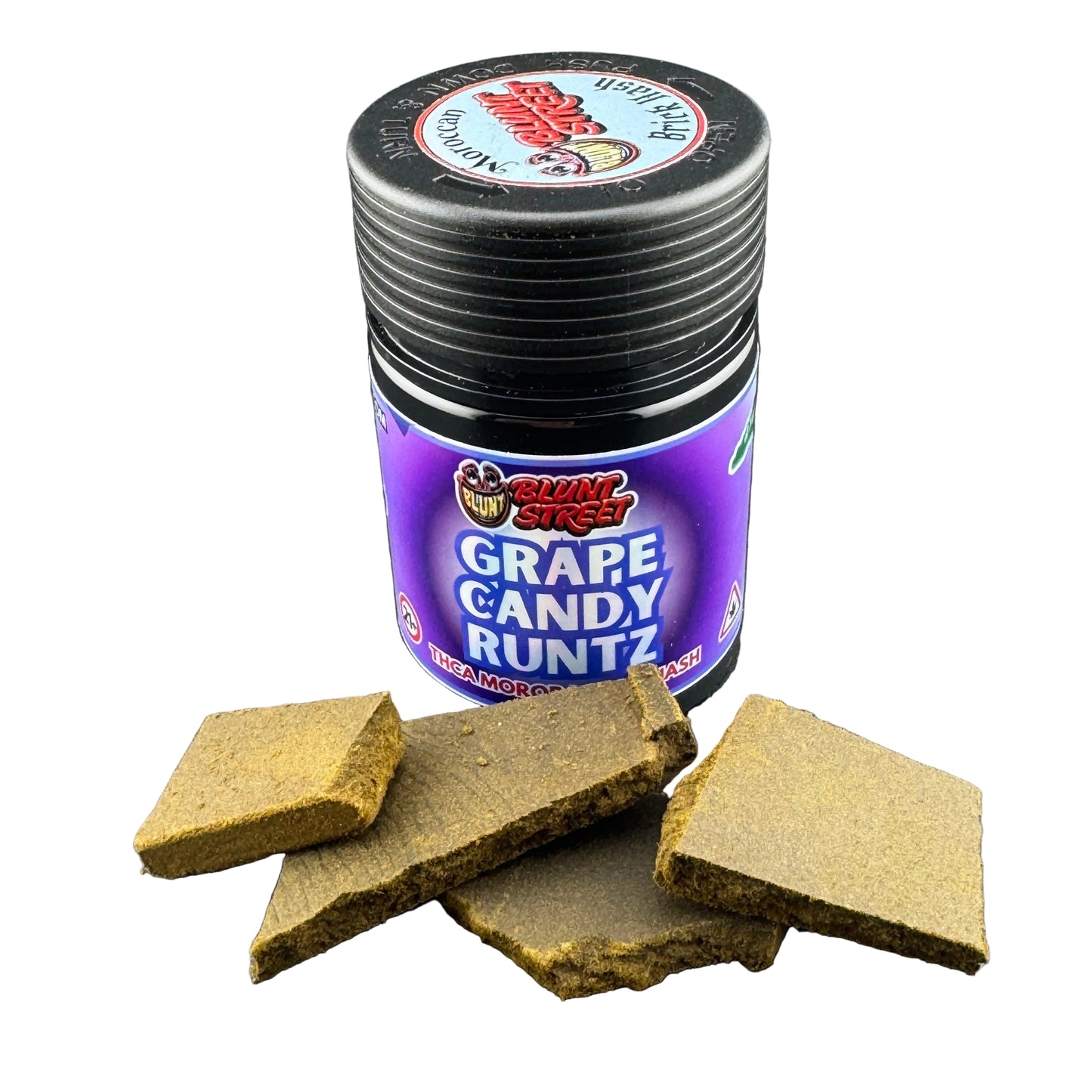 Grape Candy Runtz THCA Moroccan Brick Hash | Premium Pressed Hash