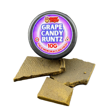 Grape Candy Runtz THCA Moroccan Brick Hash | Premium Pressed Hash