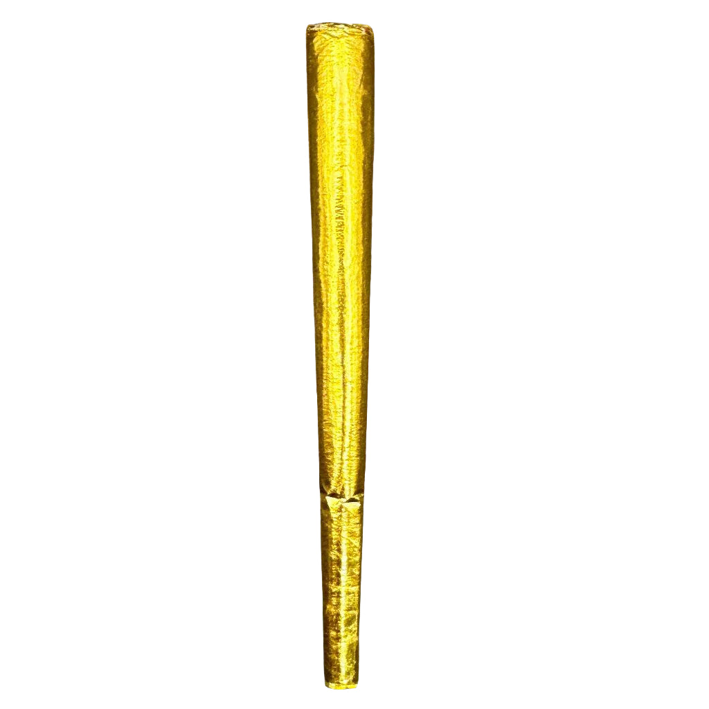 Gold pre-roll on a white background