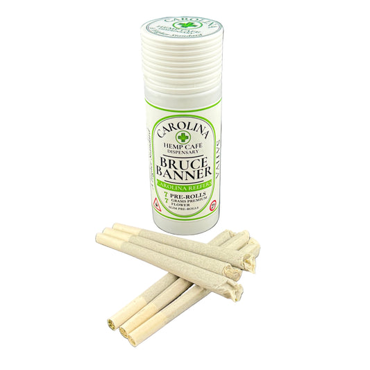Bruce Banner Carolina Reefer Slim Pre-Rolls | 1g Each | 7 Count Pack | Bio Filters