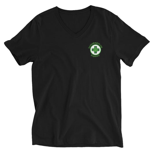 Black -shirt with Carolina Hemp Cafe Dispensary Logo
